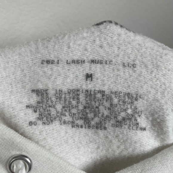 AUTHENTIC Billie Eilish Happier Than Ever Tour Hoodie in White Multi Size M - Picture 6 of 10